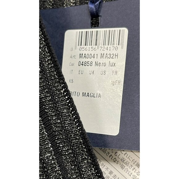 Liu Jo $390 Shimmery Knit Wrap Maxi Dress Tie Waist XS - Picture 7 of 8